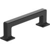Amerock Lintel 8-13/16 inch (224mm) Center-to-Center Satin Nickel Cabinet Pull, BP37446G10(Matte Black)