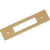 Amerock Medora 12 inch (305mm) Center-to-Center Rectangle Polished Nickel Cabinet Pull Backplate, BP37789PN(Champagne Bronze)