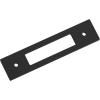 Amerock Medora 12 inch (305mm) Center-to-Center Rectangle Polished Nickel Cabinet Pull Backplate, BP37789PN(Matte Black)