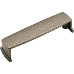 Amerock | Cabinet Cup Pull | Weathered Nickel | 3-3/4 inch (96 mm) Center to Center | Kane | 1 Pack | Drawer Pull | Drawer Handle | Cabinet Hardware(Weathered Nickel)