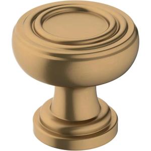 Amerock | Cabinet Knob | Oil Rubbed Bronze | 1-1/8 inch (29 mm) Diameter | Ville | 1 Pack | Drawer Knob | Cabinet Hardware(Champagne Bronze)