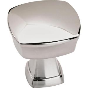Amerock | Cabinet Knob | Polished Chrome | 1-1/4 inch (32 mm) Length | Stature | 10 Pack | Drawer Knob | Cabinet Hardware(Polished Chrome)