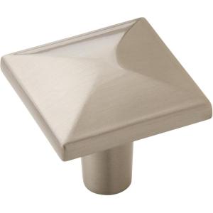Amerock | Cabinet Knob | Satin Nickel | 1-1/8 inch (29 mm) Length | Extensity | 10 Pack | Drawer Knob | Cabinet Hardware