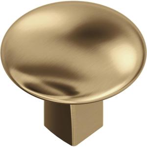 Amerock | Cabinet Knob |Champagne Bronze | 1-1/4 in (32 mm) Diameter Drawer Knob | Riva | Kitchen and Bath Hardware | Furniture Hardware(Champagne Bronze)