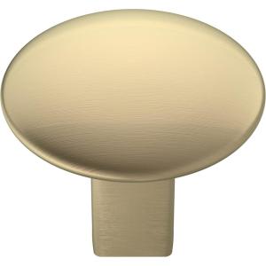 Amerock | Cabinet Knob |Champagne Bronze | 1-1/4 in (32 mm) Diameter Drawer Knob | Riva | Kitchen and Bath Hardware | Furniture Hardware(Golden Champagne)