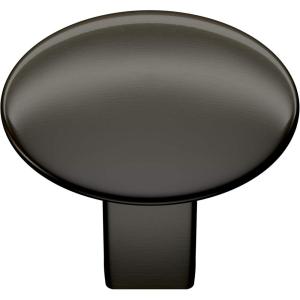 Amerock | Cabinet Knob |Champagne Bronze | 1-1/4 in (32 mm) Diameter Drawer Knob | Riva | Kitchen and Bath Hardware | Furniture Hardware(Graphite)