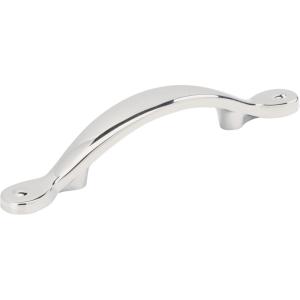 Amerock | Cabinet Pull | Matte Black | 3 inch (76 mm) Center to Center | Inspirations | 1 Pack | Drawer Pull | Drawer Handle | Cabinet Hardware(Polished Chrome)