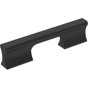 Amerock | Cabinet Pull | Matte Black | 6-5/16 inch (160 mm) Center-to-Center | Status | 1 Pack | Drawer Pull | Cabinet Handle | Cabinet Hardware(Matte Black)