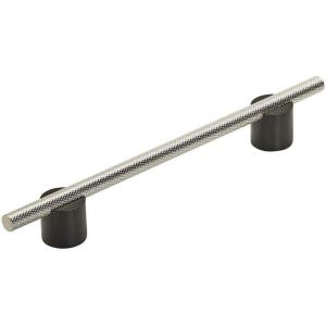 Amerock | Cabinet Pull | Silver Champagne | 5/8 inch (16 mm) Center to Center | Transcendent | 1 Pack | Drawer Pull | Drawer Handle | Cabinet Hardware(Matte Black/Polished Nickel)