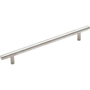 Amerock | Cabinet Pull | Sterling Nickel | 7-9/16 inch (192 mm) Center to Center | Bar Pulls | 10 Pack | Drawer Pull | Drawer Handle | Cabinet Hardware