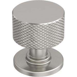Amerock Balata 2 inch (51mm) Length Champagne Bronze Cabinet Knob, BP37621CZ(Satin Nickel)