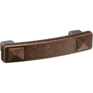 Amerock Cabinet Pull 3″ Center Pyramid Forgings Rustic Bronze Finish 1-1/16″ Proj., Pack of 10(Rustic Bronze)