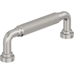 Amerock Collet 12-5/8 inch (320mm) Center-to-Center Polished Chrome Cabinet Pull, BP3768826(Satin Nickel)