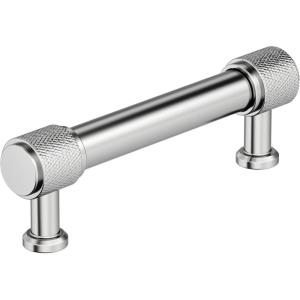 Amerock Faraday 12-5/8 inch (320mm) Center-to-Center Champagne Bronze Cabinet Pull, BP37749CZ(Polished Chrome)