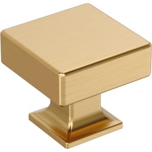 Amerock Lintel 1-1/4 inch (32mm) Length Polished Chrome Cabinet Knob, BP3744026(Champagne Bronze)