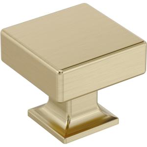 Amerock Lintel 1-1/4 inch (32mm) Length Polished Chrome Cabinet Knob, BP3744026(Golden Champagne)