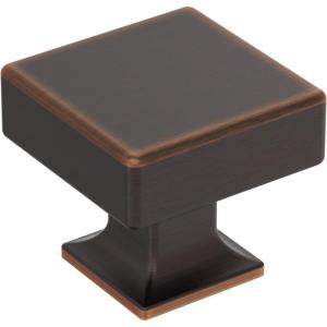 Amerock Lintel 1-1/4 inch (32mm) Length Polished Chrome Cabinet Knob, BP3744026(Oil Rubbed Bronze)