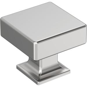 Amerock Lintel 1-1/4 inch (32mm) Length Polished Chrome Cabinet Knob, BP3744026(Polished Chrome)