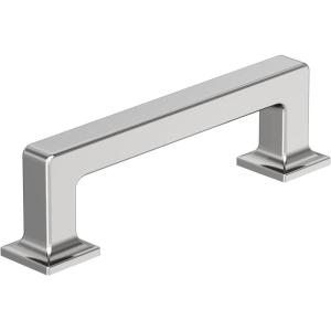Amerock Lintel 8-13/16 inch (224mm) Center-to-Center Satin Nickel Cabinet Pull, BP37446G10(Polished Chrome)