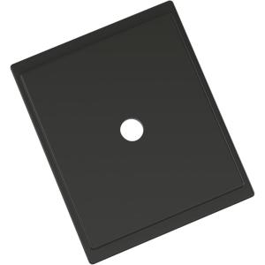 Amerock Maymont 3-3/4 inch (96mm) Center-to-Center Rectangle Golden Champagne Cabinet Pull Backplate, BP37588BBZ(Matte Black)