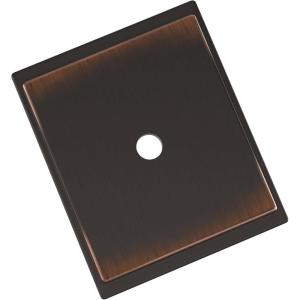 Amerock Maymont 3-3/4 inch (96mm) Center-to-Center Rectangle Golden Champagne Cabinet Pull Backplate, BP37588BBZ(Oil Rubbed Bronze)