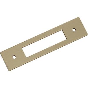Amerock Medora 12 inch (305mm) Center-to-Center Rectangle Polished Nickel Cabinet Pull Backplate, BP37789PN(Golden Champagne)