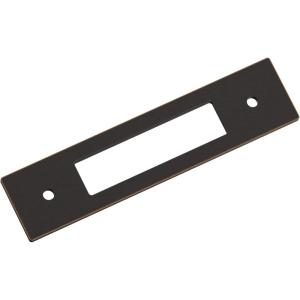 Amerock Medora 12 inch (305mm) Center-to-Center Rectangle Polished Nickel Cabinet Pull Backplate, BP37789PN(Oil Rubbed Bronze)
