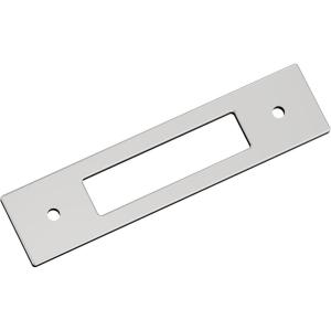 Amerock Medora 12 inch (305mm) Center-to-Center Rectangle Polished Nickel Cabinet Pull Backplate, BP37789PN(Polished Chrome)