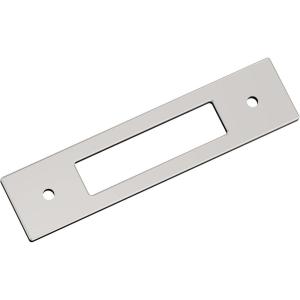Amerock Medora 12 inch (305mm) Center-to-Center Rectangle Polished Nickel Cabinet Pull Backplate, BP37789PN(Polished Nickel)