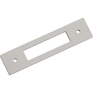 Amerock Medora 12 inch (305mm) Center-to-Center Rectangle Polished Nickel Cabinet Pull Backplate, BP37789PN(Satin Nickel)
