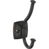 Amerock H37002CZ | Kinsale Double Prong Decorative Wall Hook | Champagne Bronze Hook for Coats, Hats, Backpacks, Bags | Hooks for Bathroom, Bedroom, Closet, Entryway, Laundry Room, Office(Oil Rubbed Bronze)