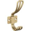 Amerock H37006CZ | Vinland Double Prong Decorative Wall Hook | Champagne Bronze Hook for Coats, Hats, Backpacks, Bags | Hooks for Bathroom, Bedroom, Closet, Entryway, Laundry Room, Office(Champagne Bronze)