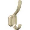 Amerock HBX36693CZ | Granlyn Double Prong Decorative Wall Hook | Champagne Bronze Hook for Coats, Hats, Backpacks, Bags | Hooks for Bathroom, Bedroom, Closet, Entryway, Laundry Room, Office(Golden Champagne)