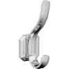 Amerock HBX36693CZ | Granlyn Double Prong Decorative Wall Hook | Champagne Bronze Hook for Coats, Hats, Backpacks, Bags | Hooks for Bathroom, Bedroom, Closet, Entryway, Laundry Room, Office(Chrome)