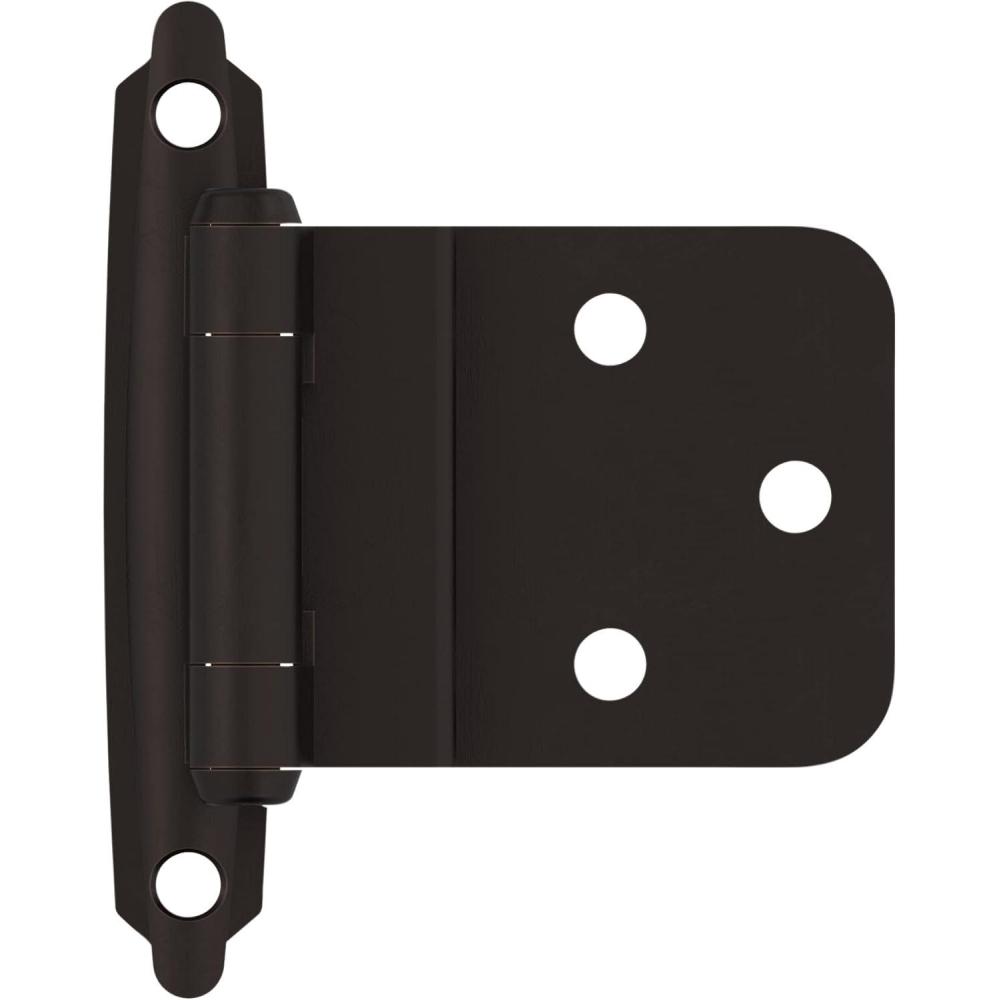 imageAmerock Cabinet Hinge 38 inch 10 mm Inset inge with Variable Overlay Oil Rubbed Bronze 10 Pack SelfClosing inge Face Mount inge Cabinet Door inge