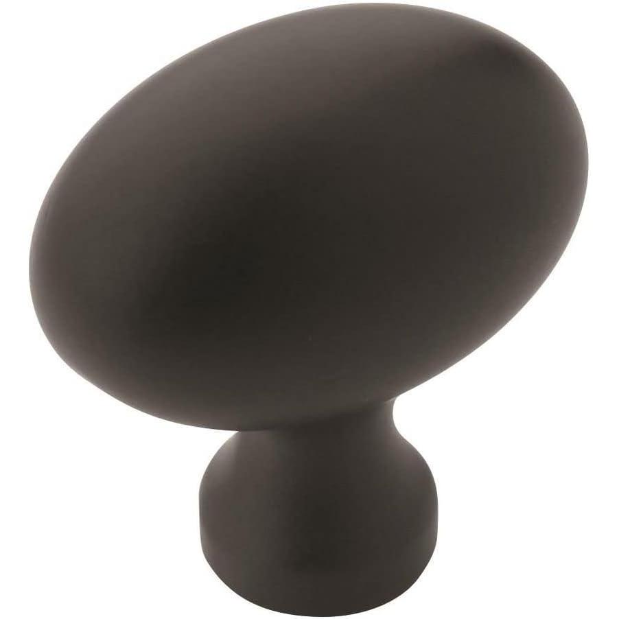 imageAmerock Vaile 138 inch 35mm Length Champagne Bronze Cabinet Knob 10 PackMatte Black