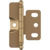Amerock | Cabinet Hinge | Full Wrap | Antique Brass | 1 Pack | Non Self-Closing |3/4 inch (19 mm) Door Thickness | Cabinet Door(Champagne Bronze)