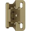 Amerock Cabinet Hinge 1/2 inch (13 mm) Overlay Hinge White 2 Pack Self-Closing Hinge Partial Wrap H𝗶𝗻𝗴𝗲 Cabinet Door 𝐇𝐢𝐧𝐠𝐞(Golden Champagne)