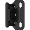 Amerock Cabinet Hinge 1/2 inch (13 mm) Overlay Hinge White 2 Pack Self-Closing Hinge Partial Wrap H𝗶𝗻𝗴𝗲 Cabinet Door 𝐇𝐢𝐧𝐠𝐞(Matte Black)
