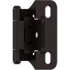 Amerock Cabinet Hinge 1/2 inch (13 mm) Overlay Hinge White 2 Pack Self-Closing Hinge Partial Wrap H𝗶𝗻𝗴𝗲 Cabinet Door 𝐇𝐢𝐧𝐠𝐞(Oil Rubbed Bronze)