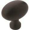 Amerock Vaile 1-3/8 inch (35mm) Length Champagne Bronze Cabinet Knob – 10 Pack(Matte Black)