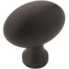 Amerock Vaile 1-3/8 inch (35mm) Length Champagne Bronze Cabinet Knob – 10 Pack(Matte Black)