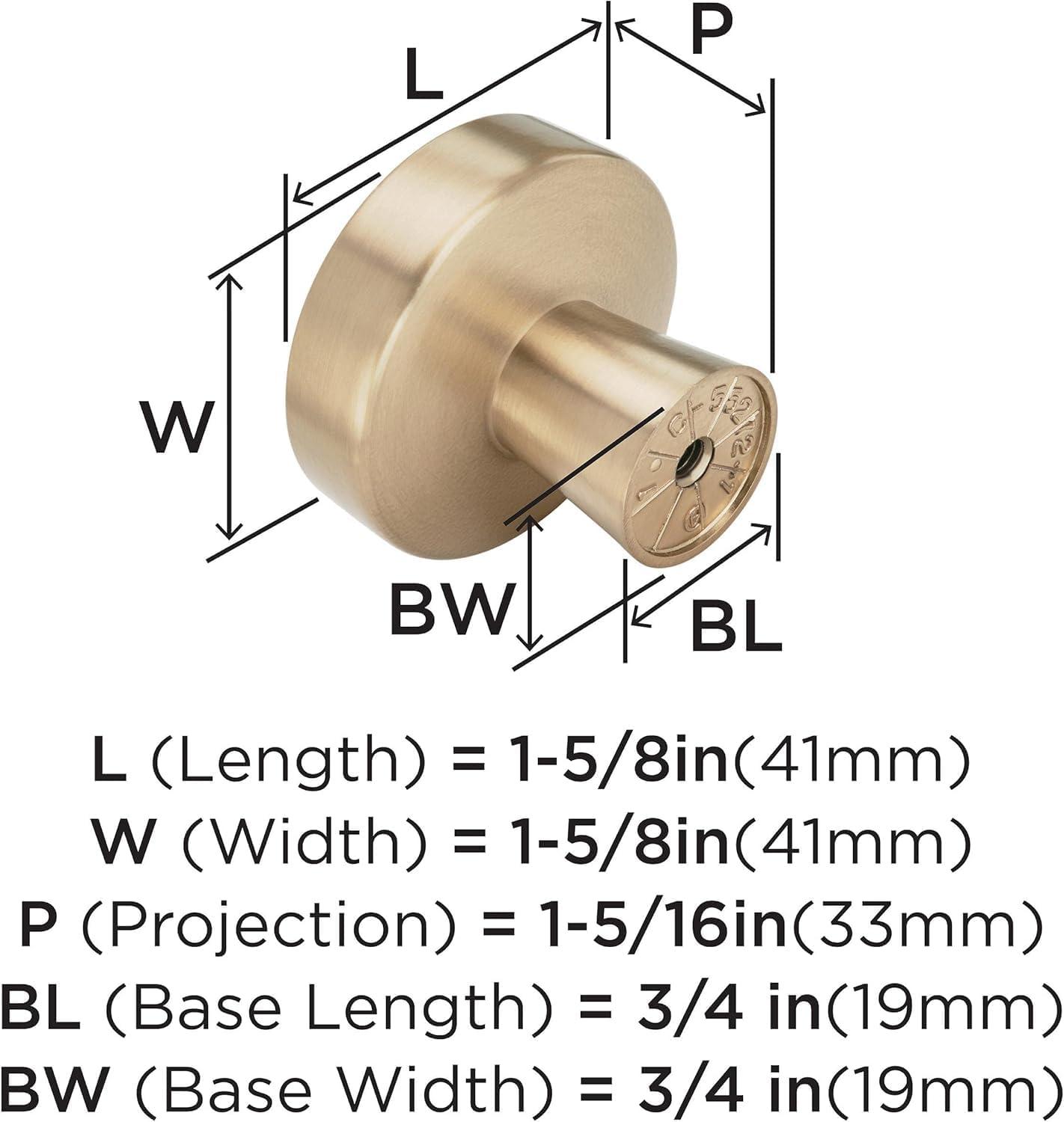 imageAmerock Cabinet Knob Black Bronze 158 inch 41 mm Diameter Blackrock 1 Pack Drawer Knob Cabinet HardwareChampagne Bronze