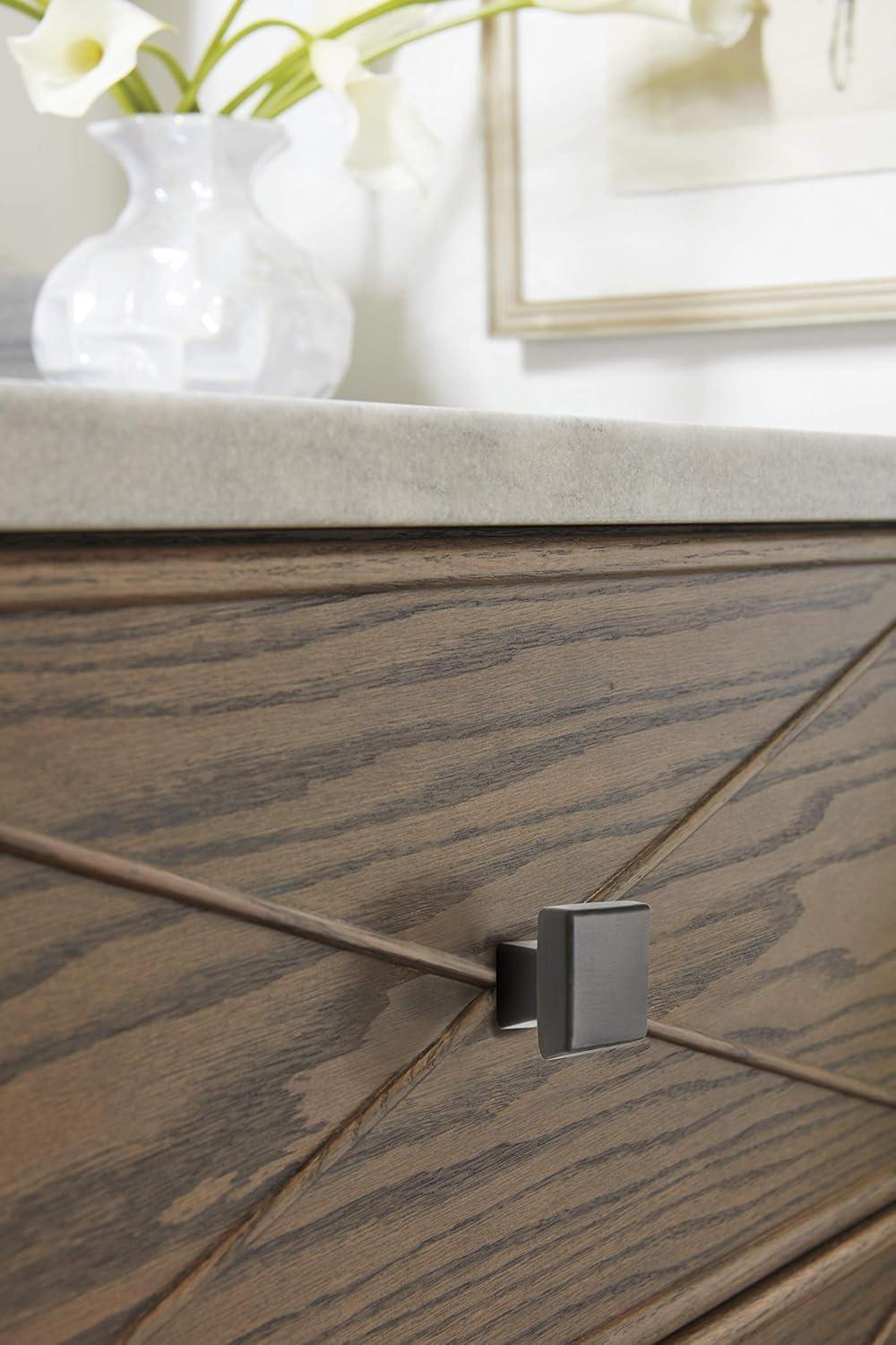 imageAmerock Cabinet Knob Black Bronze 158 inch 41 mm Diameter Blackrock 1 Pack Drawer Knob Cabinet HardwareOil Rubbed Bronze