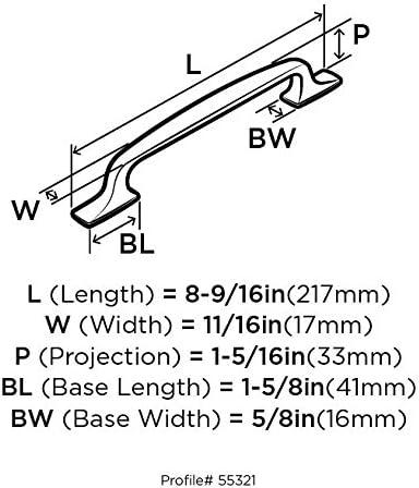 imageAmerock Cabinet Pull Black Bronze 5116 inch 128 mm Center to Center Highland Ridge 1 Pack Drawer Pull Drawer Handle Cabinet HardwareBlack Bronze
