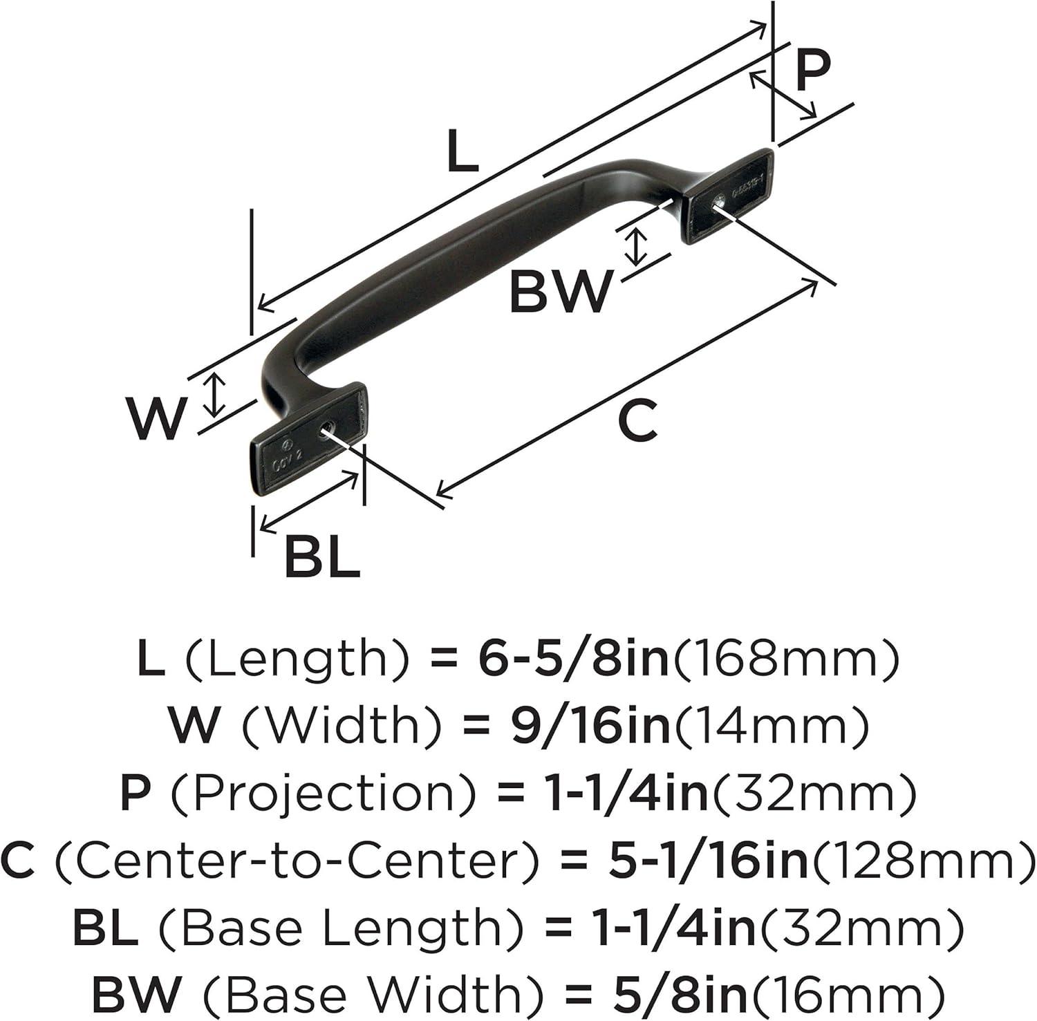 imageAmerock Cabinet Pull Black Bronze 5116 inch 128 mm Center to Center Highland Ridge 1 Pack Drawer Pull Drawer Handle Cabinet HardwareBlack Bronze