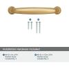 Amerock | Cabinet Pull | Black Bronze | 3 inch (76 mm) Center to Center | Kane | 1 Pack | Drawer Pull | Drawer Handle | Cabinet Hardware(Champagne Bronze)