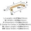 Amerock | Cabinet Pull | Black Bronze | 3 inch (76 mm) Center to Center | Kane | 1 Pack | Drawer Pull | Drawer Handle | Cabinet Hardware(Champagne Bronze)