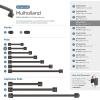 Amerock | Cabinet Pull | Black Bronze | 3-3/4 inch (96 mm) Center to Center | Mulholland | 1 Pack | Drawer Pull | Drawer Handle | Cabinet Hardware(Oil Rubbed Bronze)