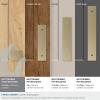 Amerock Ladera 6-5/16 inch (160mm) Center-to-Center Rectangle Matte Black Cabinet Pull Backplate, BP37764MB(Golden Champagne)